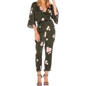 One Teaspoon Floral Wrap Quartermaster Jumpsuit S